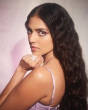 Stunning Malavika Mohanan in a Sexy Lavendar Corset Gown Photos 06