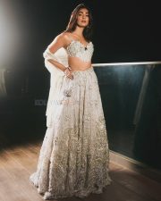Stunning Pooja Hegde in a Silver Floral Lehenga Pictures 05 Stunning Pooja Hegde in a Silver Floral Lehenga Pictures 05