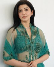 Stunning Pranita Subhash in a Teal Lehenga Photos 03