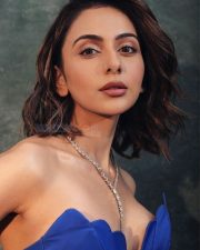 Stunning Rakul Preet Singh in a Blue Gown Photos 02