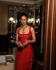 Stunning Rakul Preet Singh in a Crimson Dress Pictures 06 Stunning Rakul Preet Singh in a Crimson Dress Pictures 06