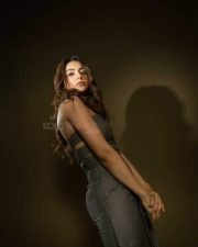 Stunning Rakul Preet Singh in a Grey Strapless Corset Top and Skirt Photos 03