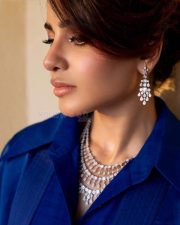 Stunning Samantha Ruth Prabhu in a Kimono Style Electric Blue Jumpsuit Pictures 03 Stunning Samantha Ruth Prabhu in a Kimono Style Electric Blue Jumpsuit Pictures 03