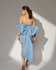 Stunning Sara Ali Khan in a Blue Mini Dress with a Back Bow Photos 02