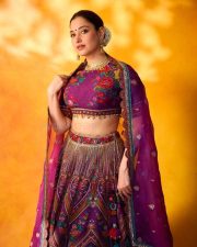 Stunning Tamannaah Bhatia in a Gorgeous Purple Lehenga Photos 02 Stunning Tamannaah Bhatia in a Gorgeous Purple Lehenga Photos 02