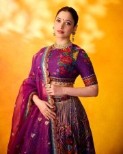 Stunning Tamannaah Bhatia in a Gorgeous Purple Lehenga Photos 03 Stunning Tamannaah Bhatia in a Gorgeous Purple Lehenga Photos 03