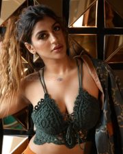 Stunning Yashika Aannand in a Green Netted Bra Pictures 03