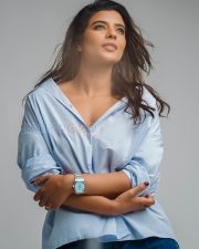 Stylish Actress Aishwarya Rajesh in a Light Blue Oversized Button Shirt Photos 01 Stylish Actress Aishwarya Rajesh in a Light Blue Oversized Button Shirt Photos 01