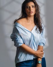 Stylish Actress Aishwarya Rajesh in a Light Blue Oversized Button Shirt Photos 04 Stylish Actress Aishwarya Rajesh in a Light Blue Oversized Button Shirt Photos 04