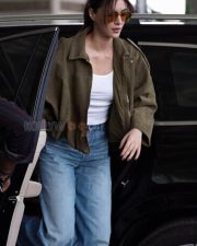 Stylish Actress Kriti Sanon in an Olive Jacket and Jeans Photos 03