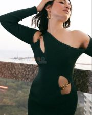 Stylish Beauty Tamannaah Bhatia in a Rib Knit Teal Green Cut Out Dress Photos 03 Stylish Beauty Tamannaah Bhatia in a Rib Knit Teal Green Cut Out Dress Photos 03