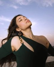 Stylish Beauty Tamannaah Bhatia in a Rib Knit Teal Green Cut Out Dress Photos 04 Stylish Beauty Tamannaah Bhatia in a Rib Knit Teal Green Cut Out Dress Photos 04