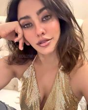Stylish Hottie Neha Sharma in a Golden Deep Plunge Top Pictures 03