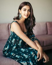 Stylish Pooja Hegde in a Printed Outfit Photos 03