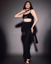 Stylish Pranita Subhash in a Black Dress Pictures 03