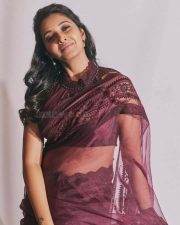Stylish Priya Bhavani Shankar in a Transaparent Saree Pictures 02