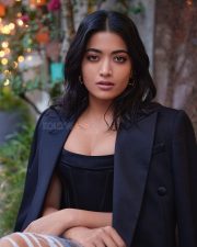 Stylish Rashmika Mandanna in a Black Corset and Blazer with a Rugged Jeans at Versace Milan Show Photos 07 Stylish Rashmika Mandanna in a Black Corset and Blazer with a Rugged Jeans at Versace Milan Show Photos 07