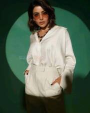Stylish Samantha Ruth Prabhu in White Dress Photos 03