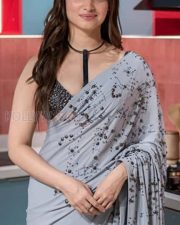Stylish Tamannaah in an Atoms and Molecules Saree Photos 02