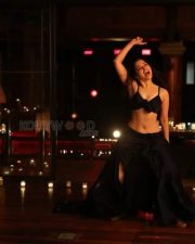 Tamanaah Bhatia Black Dress Wallpaper 01