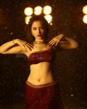 Tamannaah Bhatia in Red Dress at Bengal Tiger Movie Chupulatho Song Pictures