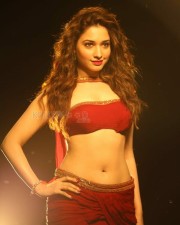 Tamannaah Bhatia in Red Dress at Bengal Tiger Movie Chupulatho Song Pictures