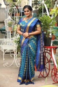 Tamilarasan Movie Heroine Ramya Nambeesan Traditional Saree Photos