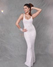 Tara Sutaria in a Long White Gown Photo 01