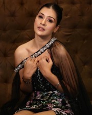 Teasing Payal Rajput in a Black Dress Pictures 03