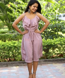 Telugu Actress Priyanka Jain at Chalte Chalte Teaser Launch Photos