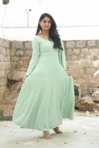 Telugu Actress Sandhya Raju at Natyam Movie Interview Pictures 45