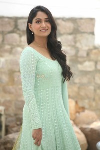Telugu Actress Sandhya Raju at Natyam Movie Interview Pictures 50