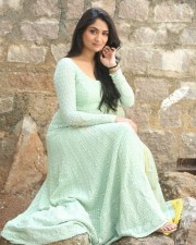 Telugu Actress Sandhya Raju at Natyam Movie Interview Pictures 64