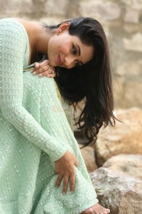 Telugu Actress Sandhya Raju at Natyam Movie Interview Pictures 71