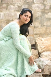 Telugu Actress Sandhya Raju at Natyam Movie Interview Pictures 73