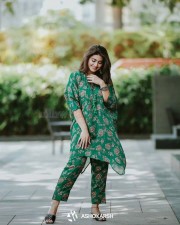 Telugu Actress Sneha Green Dress Pictures 03