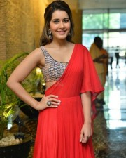 Telugu Beauty Rashi Khanna Red Dress Photos