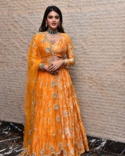 Telugu Heroine Nidhhi Agerwal Orange Photoshoot Pictures 10