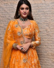 Telugu Heroine Nidhhi Agerwal Orange Photoshoot Pictures 11