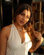 Tempting Cleavage Yashika Aannand in a White Deep V Halter Top Photos 07 Tempting Cleavage Yashika Aannand in a White Deep V Halter Top Photos 07