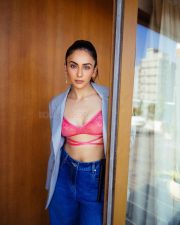 Tollywood Actress Rakul Preet Singh in a Pink Bra Blue Pant and Suit Photos 01 Tollywood Actress Rakul Preet Singh in a Pink Bra Blue Pant and Suit Photos 01