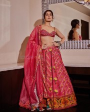 Tollywood Beauty Raashi Khanna in a Floral Printed Lehenga Photos 04