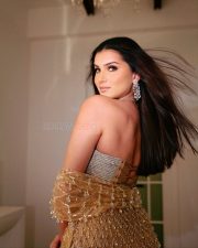 Toxic Beauty Tara Sutaria in a Strapless Micro Bandeau Blouse with a High Waisted Lehenga Skirt Photos 01