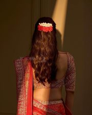 Trendy Beauty Raashii Khanna in a Orange Bridal Lehenga Photos 07