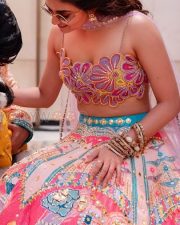 Vibrant Actress Keerthy Suresh in a Multicolor Beaded Floral Crop Blouse and Embroidered Lehenga Photos 03 Vibrant Actress Keerthy Suresh in a Multicolor Beaded Floral Crop Blouse and Embroidered Lehenga Photos 03