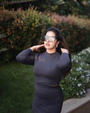 Voluptuous Malavika Menon in a Long Sleeve Casual Ruched Dress Photos 04