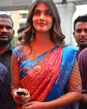 pooja hegde at the launch of anutex shopping mall photos
