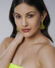 Actress Amyra Dastur Green Dress Photoshoot Stills