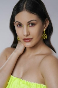 Actress Amyra Dastur Green Dress Photoshoot Stills