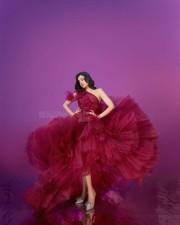 Actress Divya Khosla in a Red Dress Photoshoot Pictures 02